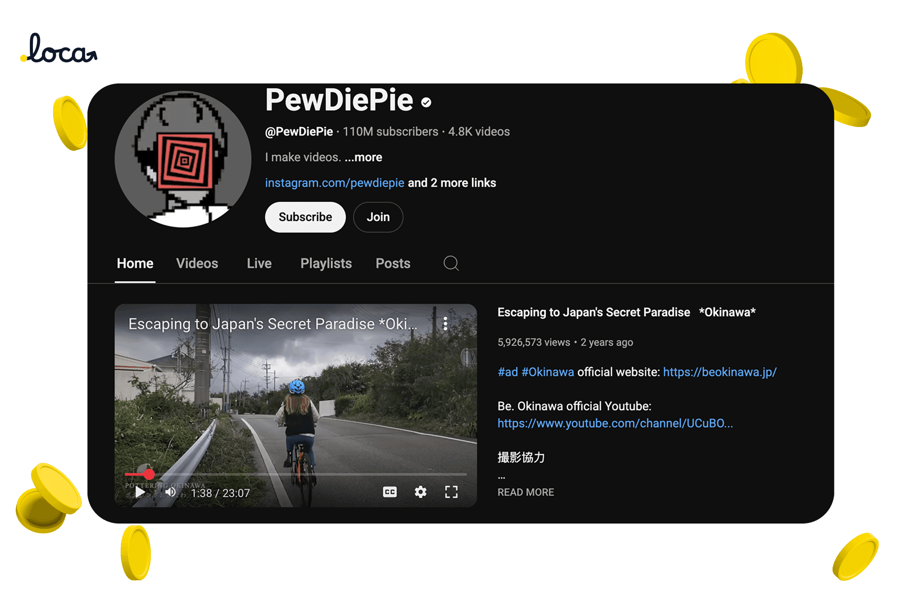 youtuber PewDiePie