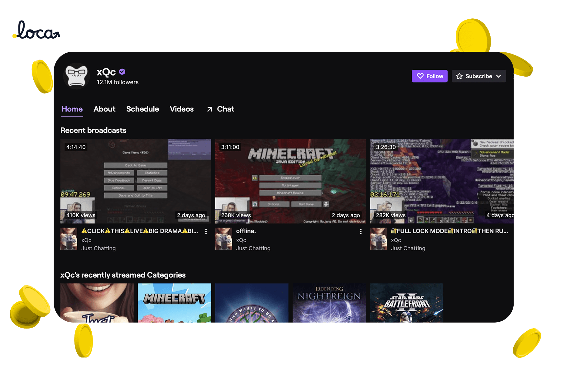 xQc twitch streamer