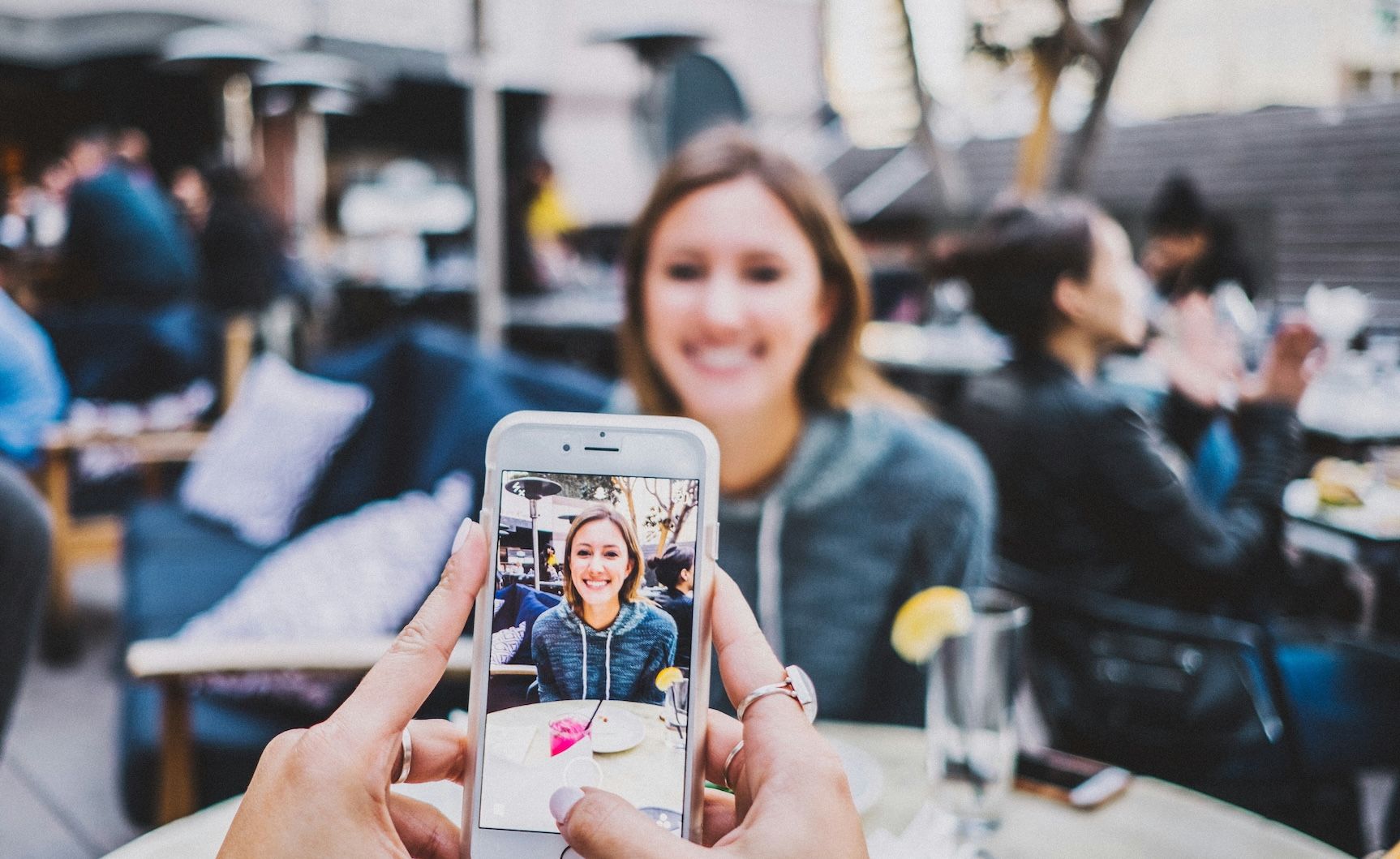 photo of a girl for social media